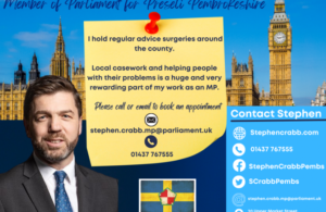 Poster for Stephen Crabb advice surgery